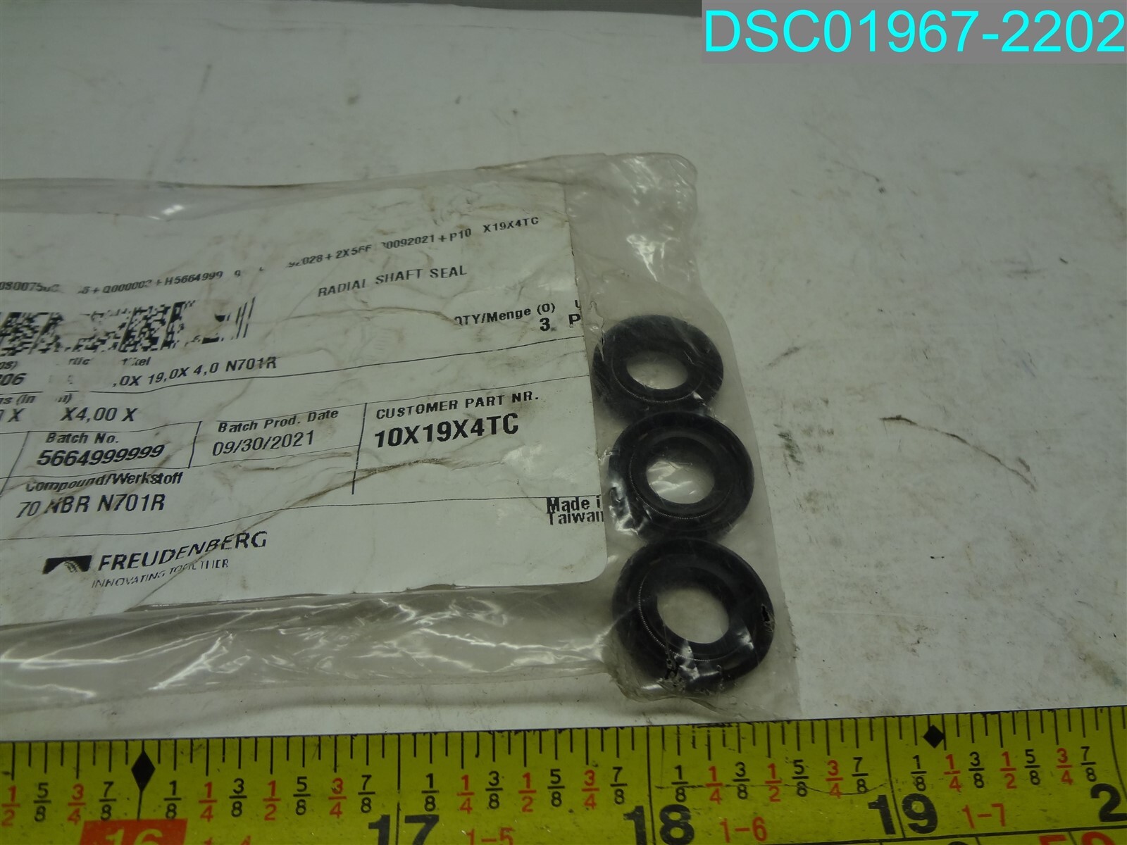 QTY=3: FREUDENBERG CR Radial Shaft Seal