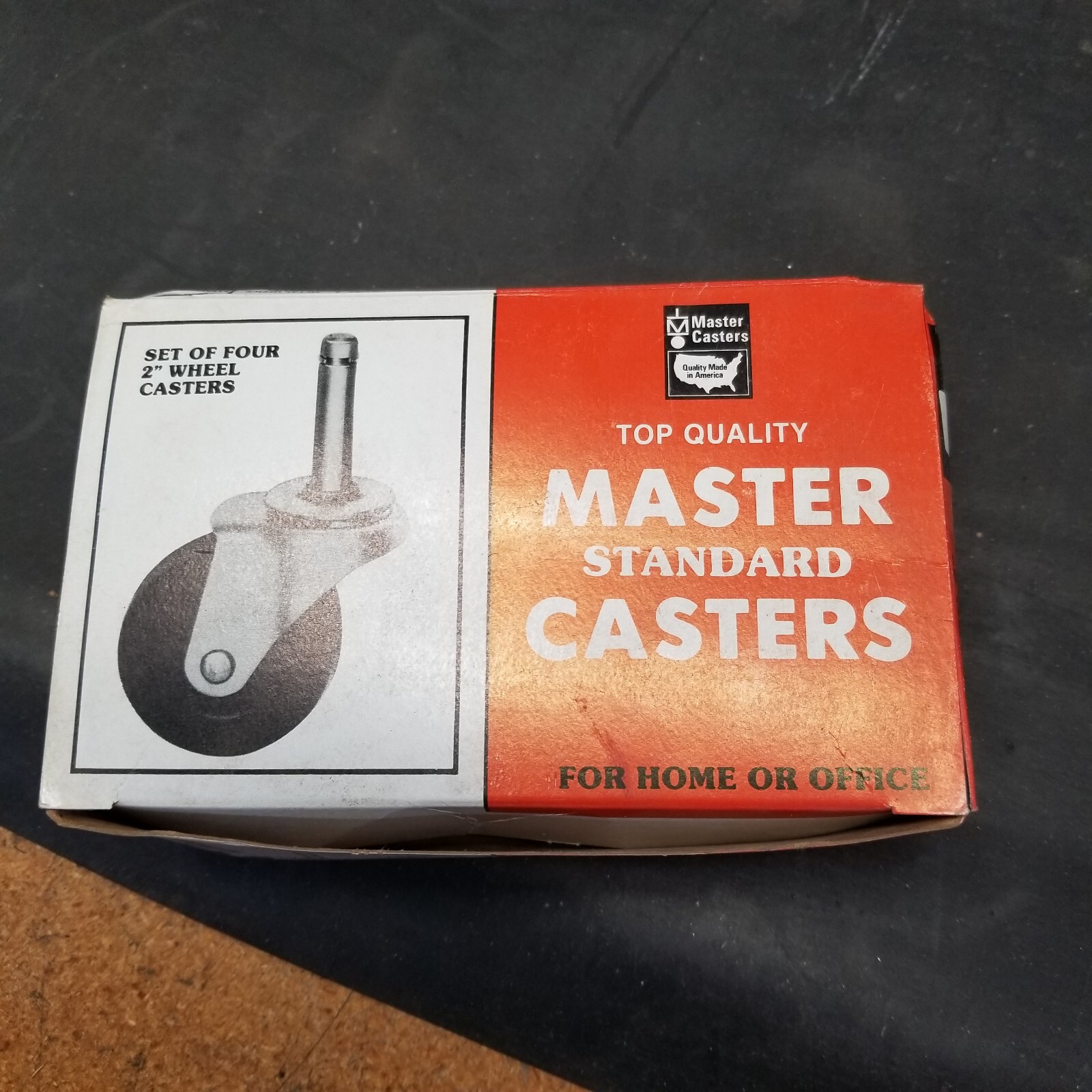 NOS Master Caster Standard Casters 4 Set Zinc Finish D472AS-G-ZN 32001