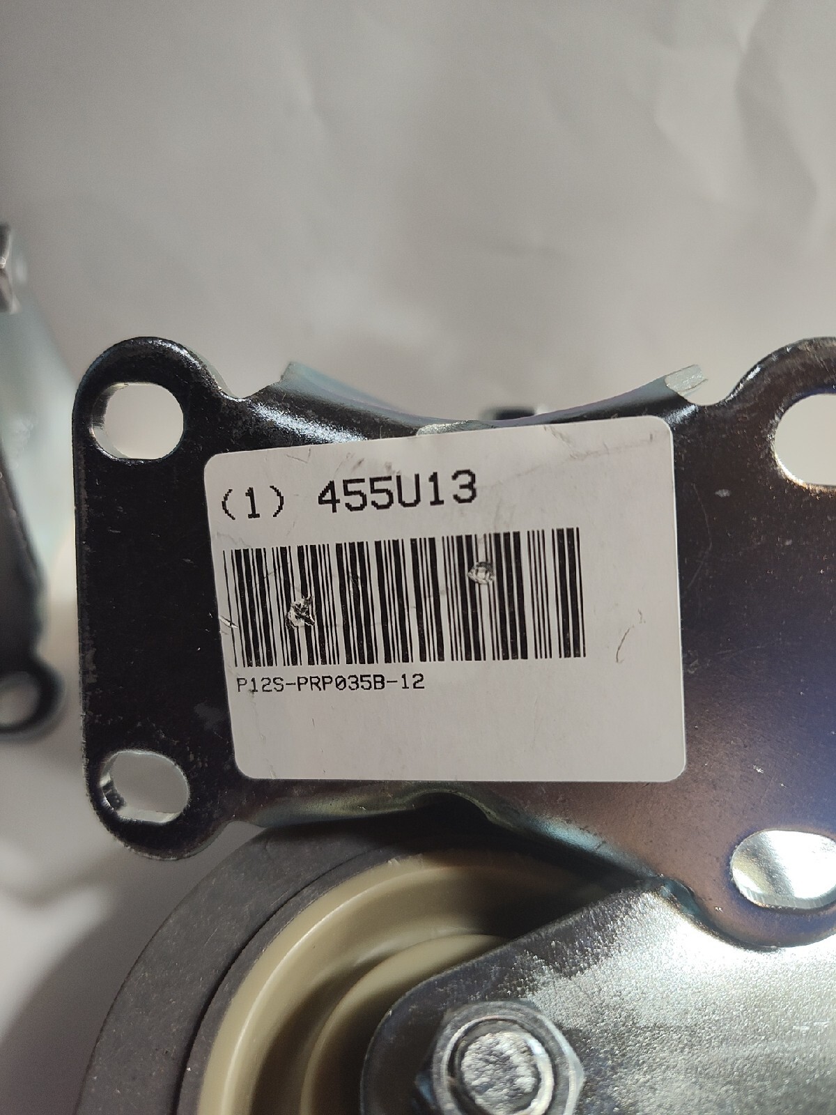 GRAINGER APPROVED P12S-PRP035B-12 NSF-Listed Plate Caster,,250 lb.