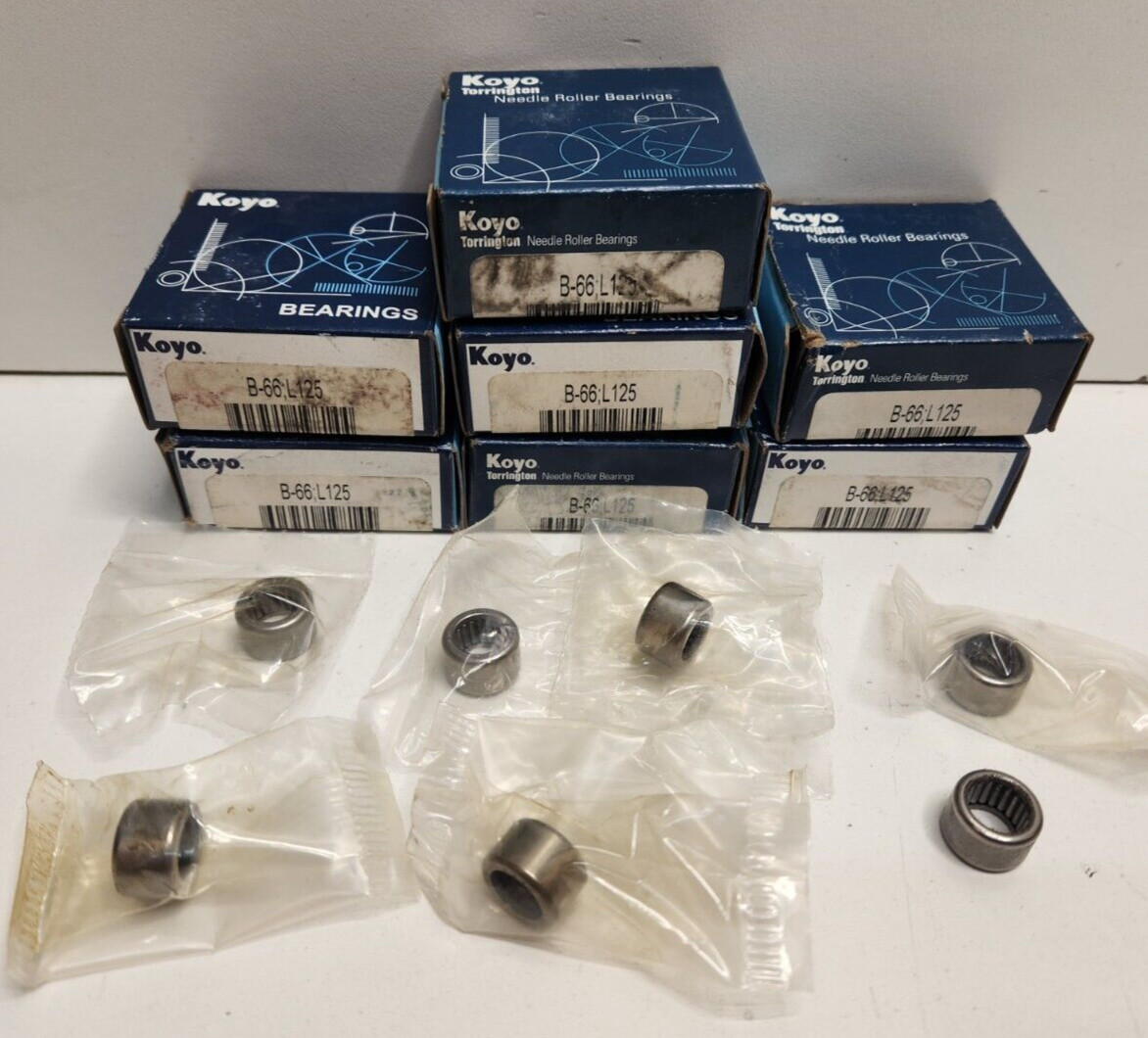 LOT OF 7 NEW OLD STOCK! KOYO .375″ ID X .563″ OD NEEDLE BERINGS B-66