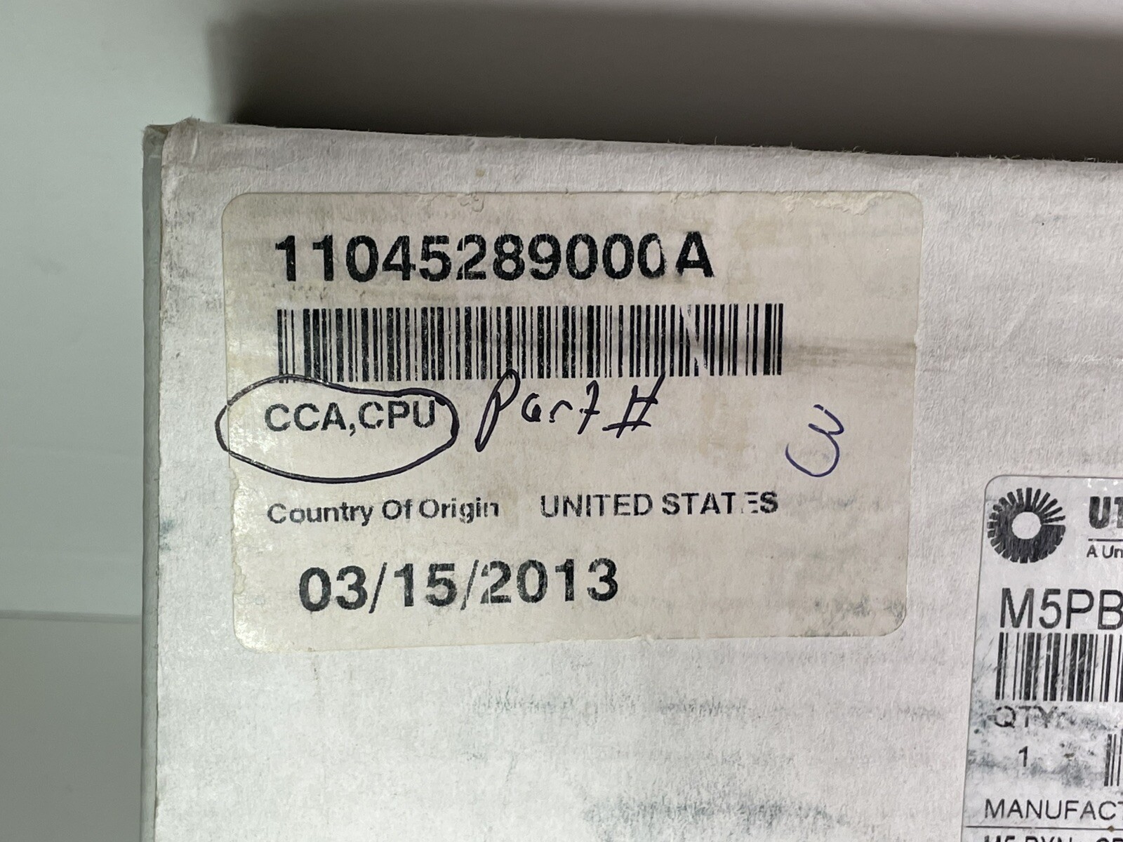 UTC M5PBMPP Access Control PXN+ CPU Card Kit Pic Pert Ethernet – Open Box