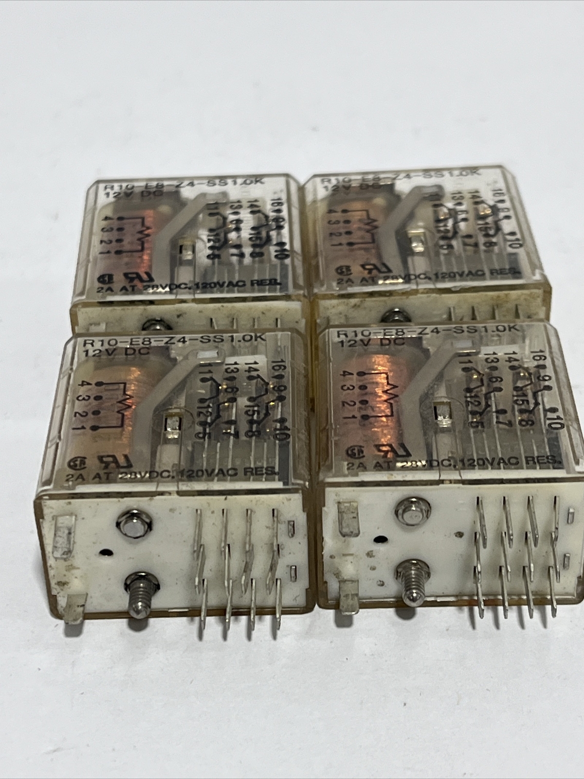 Potter & Brumfield R10-E8-Z4-SS1.0K Relay Lot Of 4