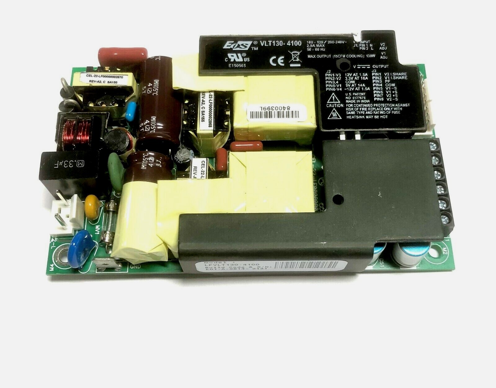 LFVLT130-4100 VLT130-4100 EOS AC-DC Power Supply 130W 5V 12V 3.3V NEW!~