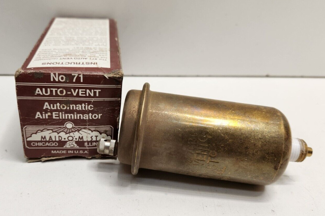NEW IN BOX! MAID-O-MIST 1/4″ 150 PSI AUTOMATIC AIR ELIMINATOR AUTO-VENT 71
