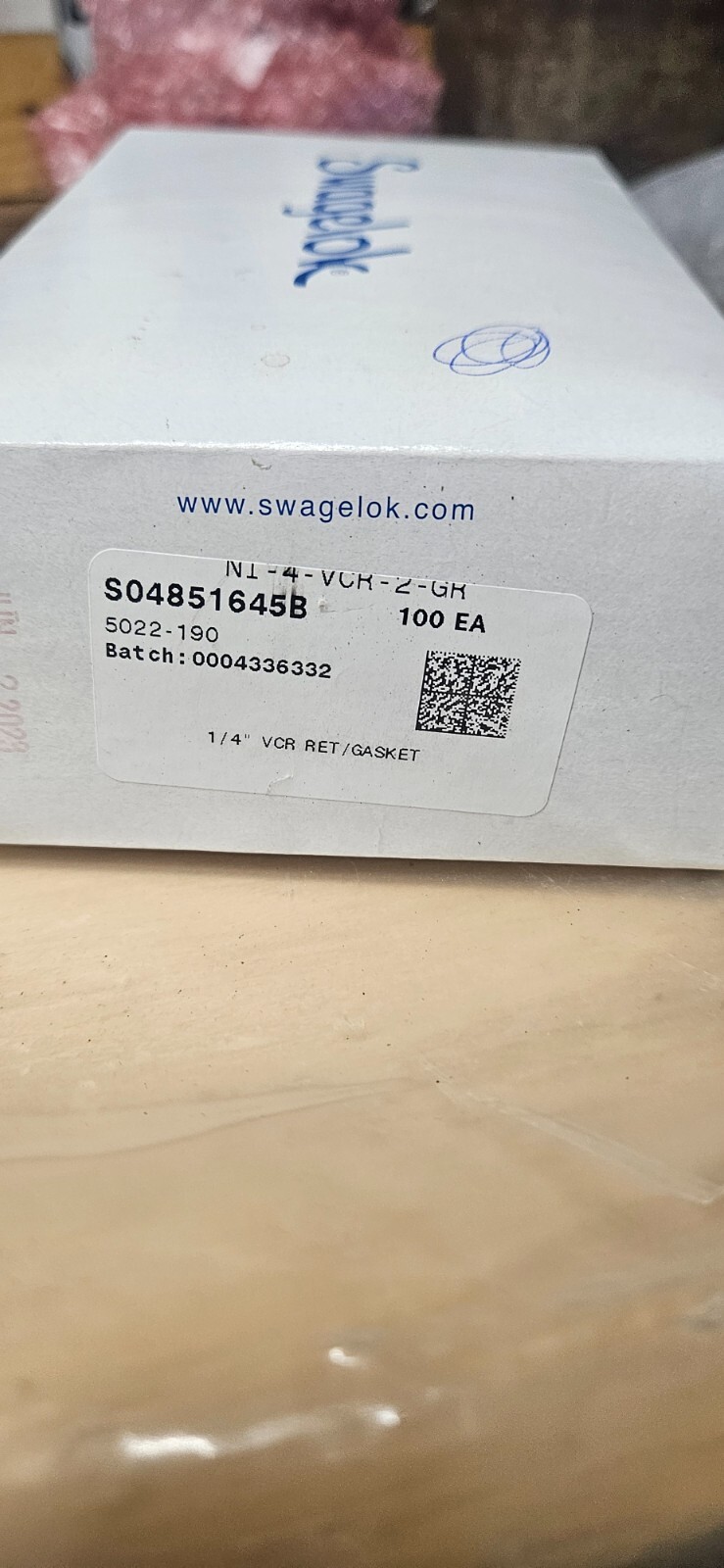 1/4″ vcr gaskets “FAST SHIPPING” SWAGELOK VCR 1/4″, NI-4-VCR-2-GR, LOT OF 100