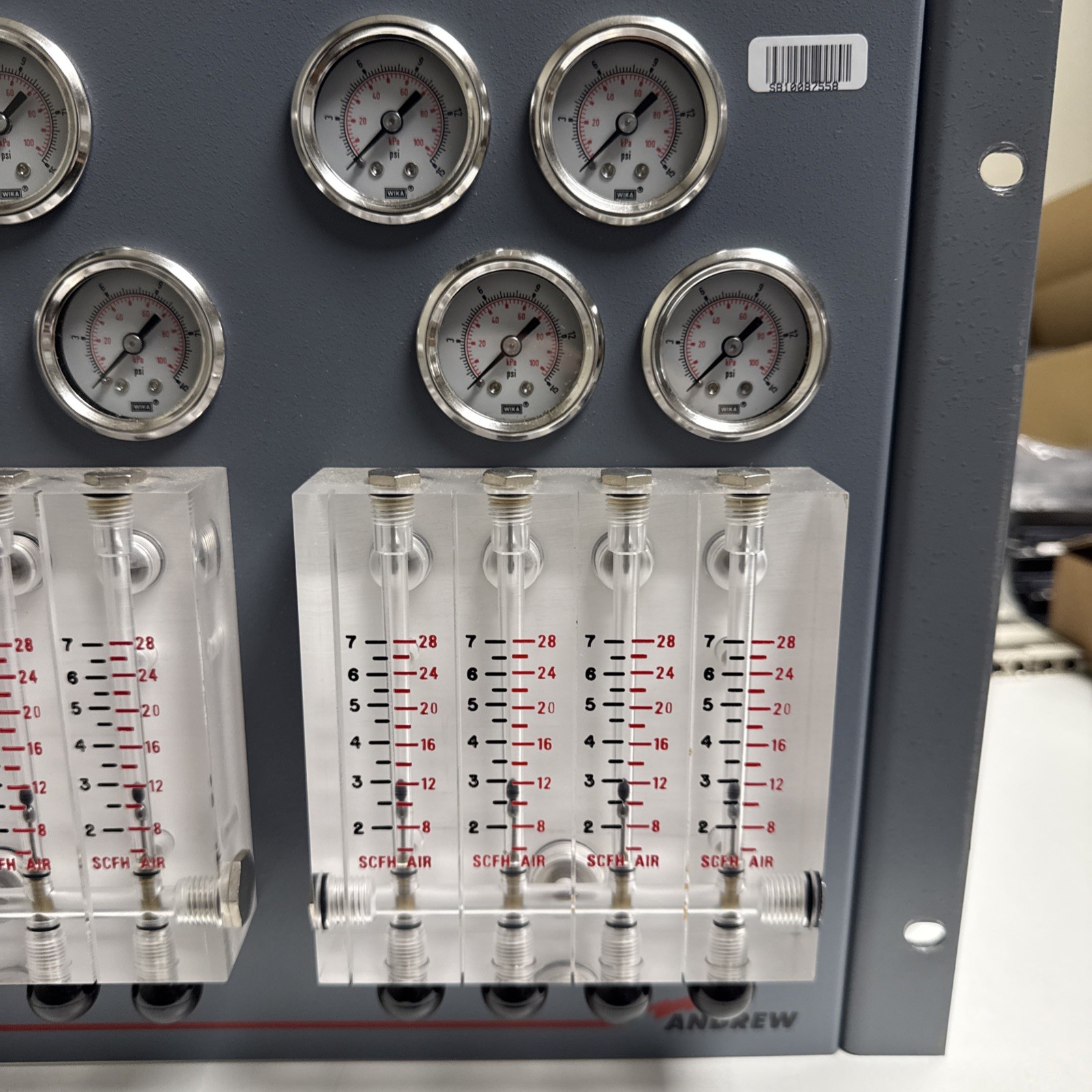Andrew MH-12A Line Monitor Panel 12 Channel RF Pressure Monitor MH-12A-001