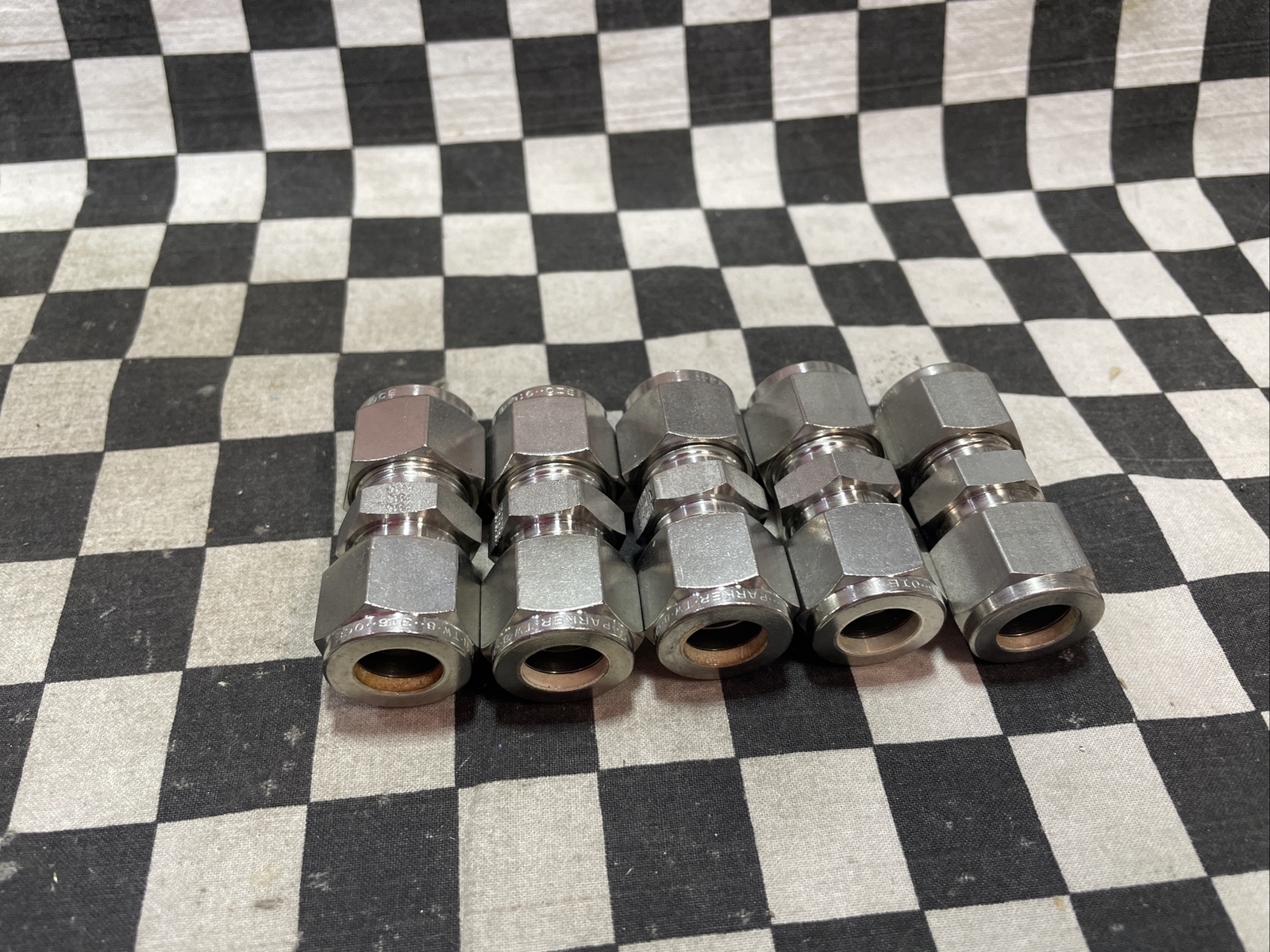PARKER TEE UNION 1/2″, 8ET8-316 & 8SC8-316, LOT OF 10, SHIPSAMEDAY#109V28