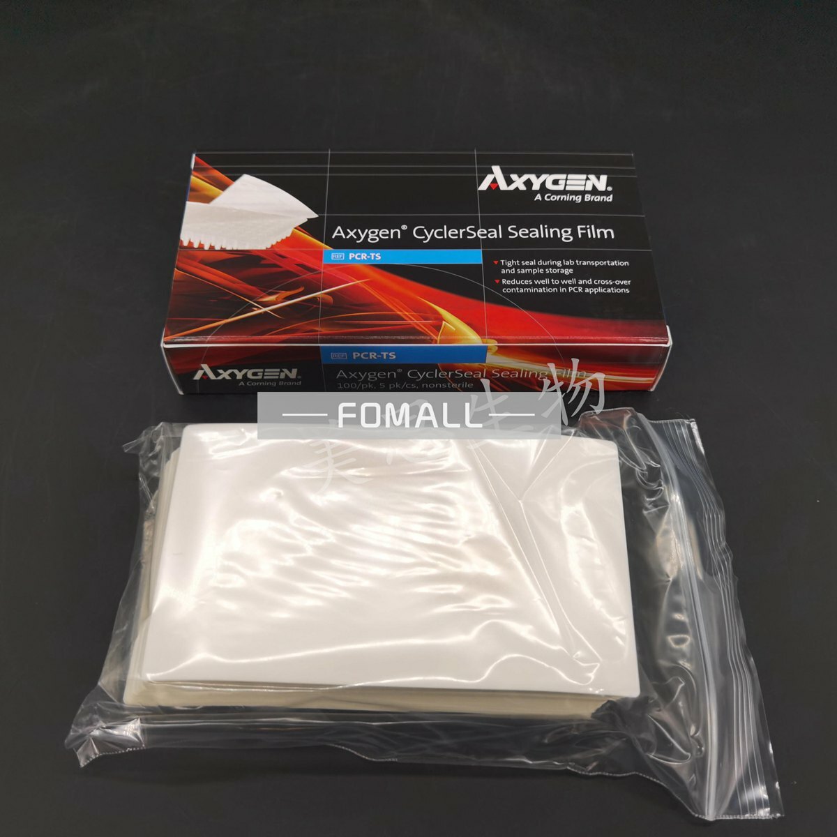 100 sheets/box For AXYGEN PCR transparent sealing film PCR-TS