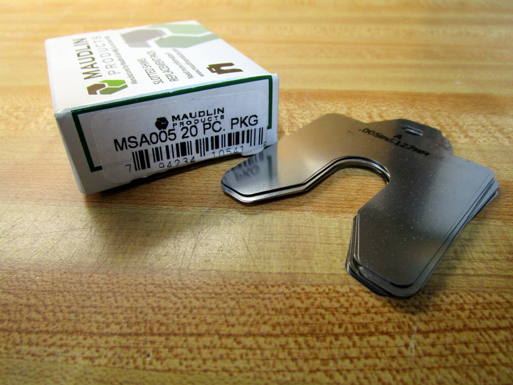 Maudlin Products MSA005 Slotted Shims (Pack of 20)