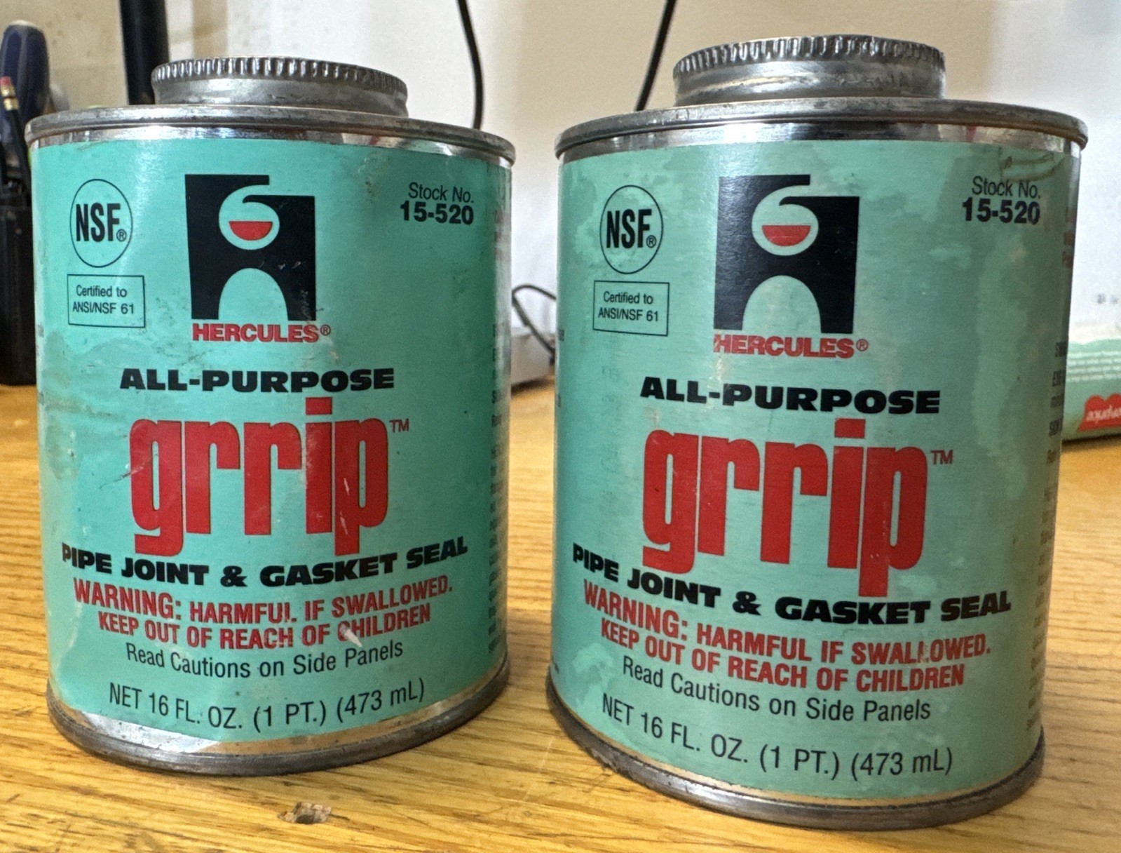 Hercules 15520 Pipe Joint and Gasket Seal 2pk