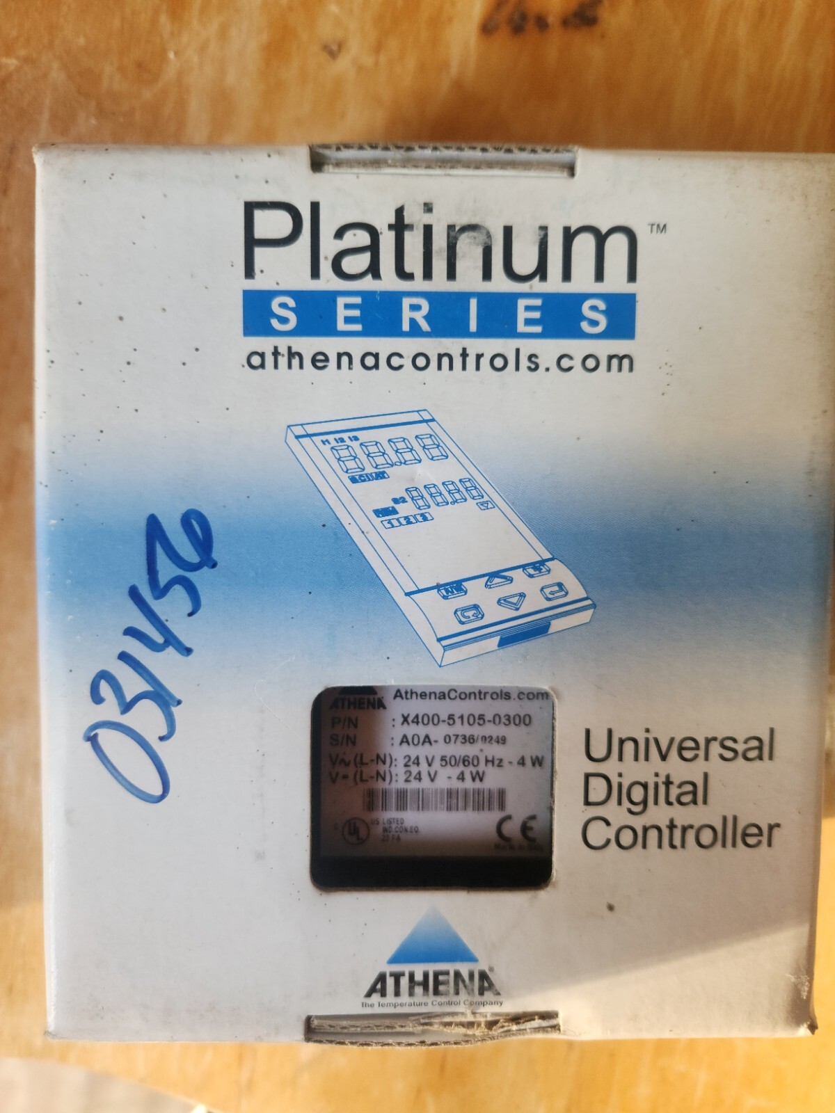 ATHENA X400-5105-0300 / X40051050300, Brand New In Box, Old Stock, Manual X400