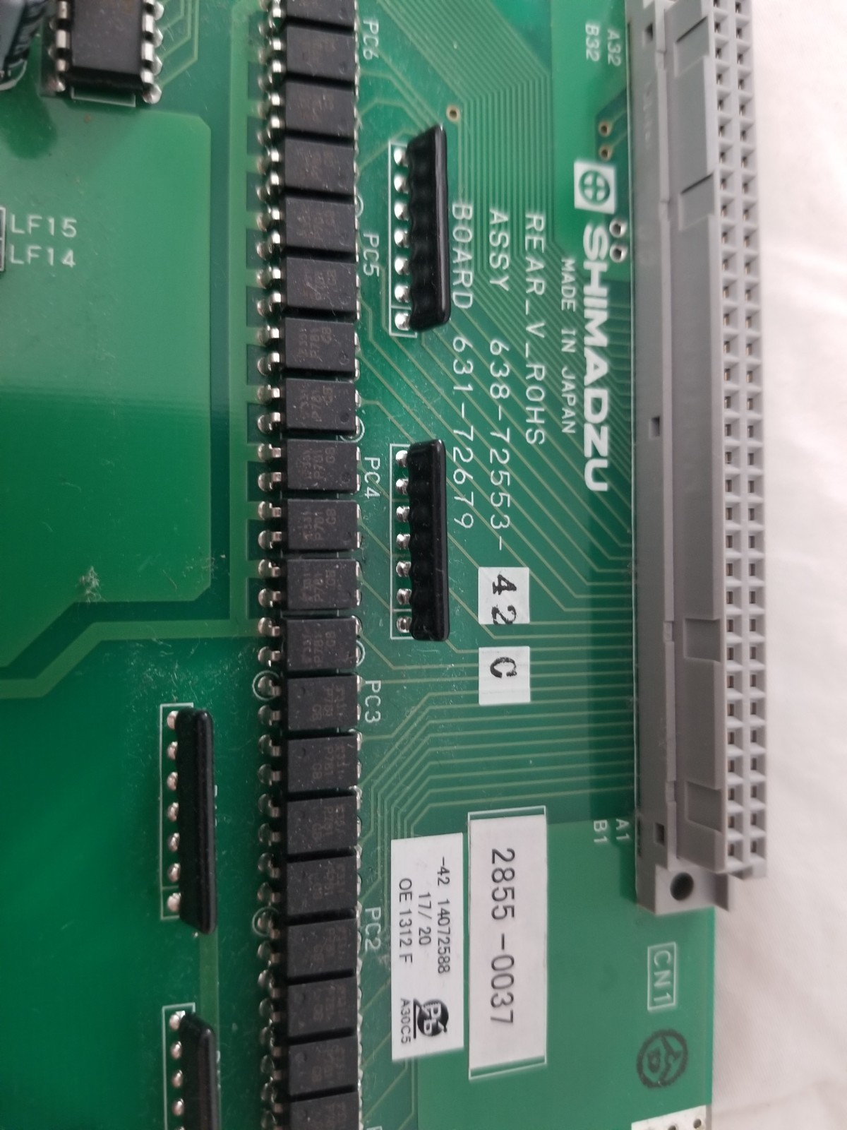 SHimadzu 638-72553A 631-72679 A Rear Board