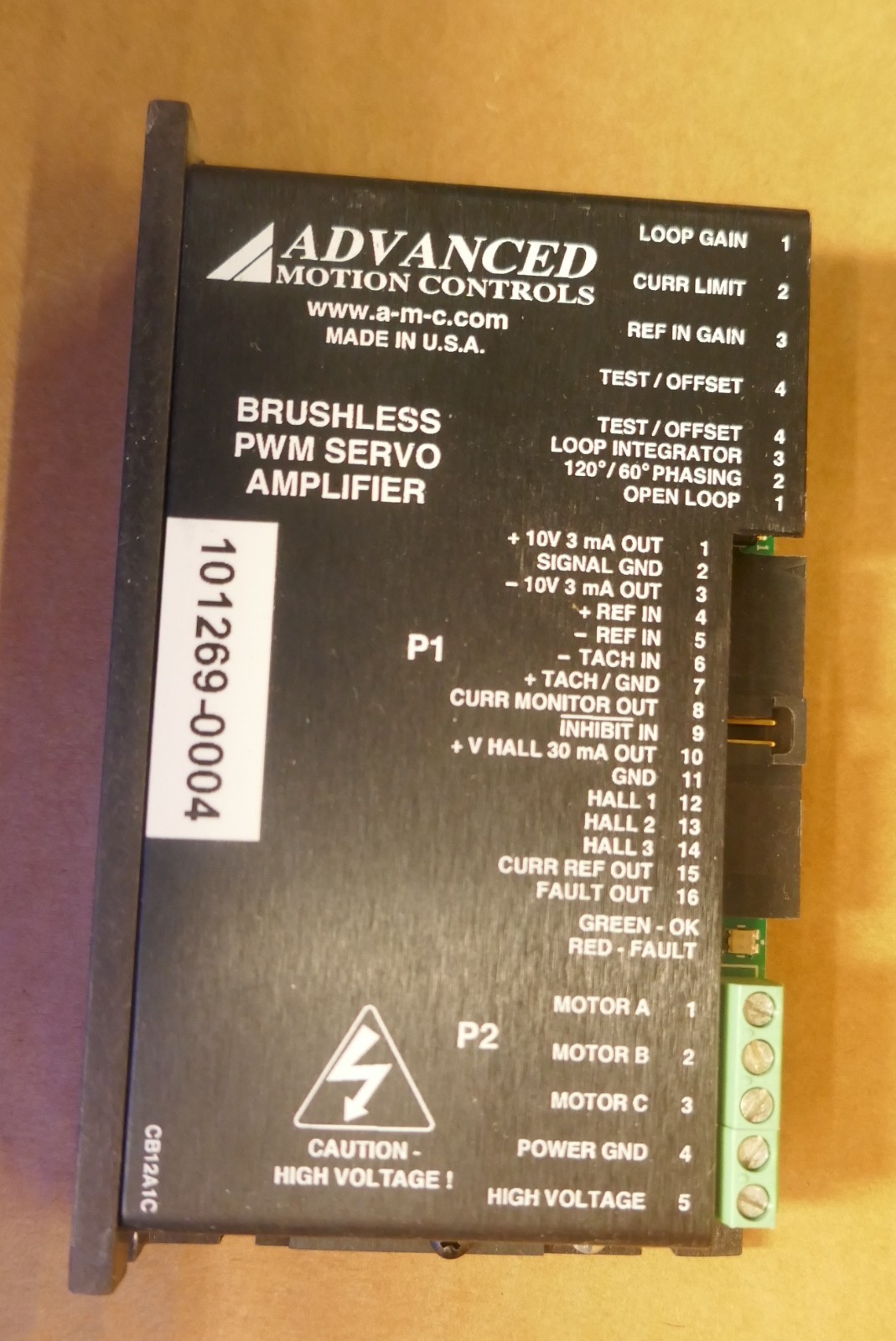 Advanced Motion Controls CB12A1C Brushless PWM Servo Amplifier