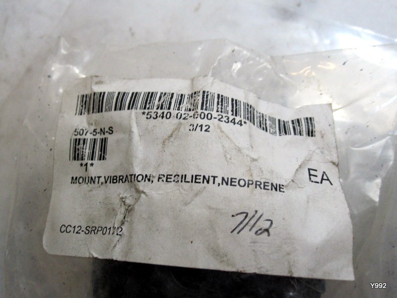 500 Mount Series -507-5NS MOUNT, VIBRATION, RESILIENT, NEOPRENE