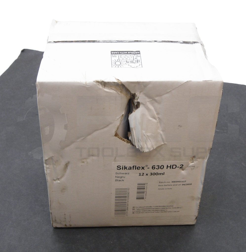 SEALED NEW BOX OF 12 SIKAFLEX 630 HD-2 SEALANT BLACK 300ML *READ*