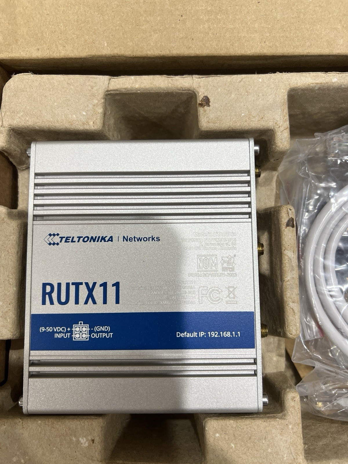 New Teltonika RUTX11 Industrial 4G LTE Cellular Router Gigabit