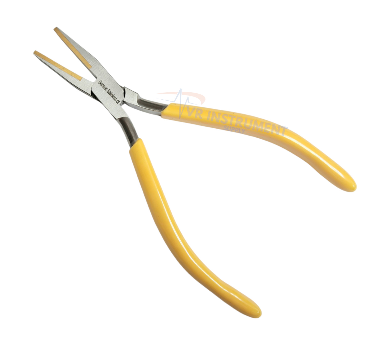 Brass Jaw Pliers Flat Nose Brass Lined Jaws Forming Holding Bending 6.25 Inch