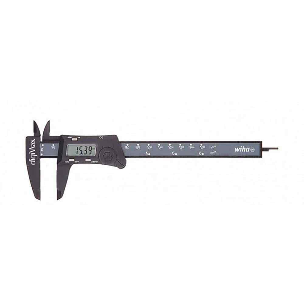 Wiha 41101 Polycarbonate Electronic Caliper: 0 to 6″, 0.0050″ Resolution
