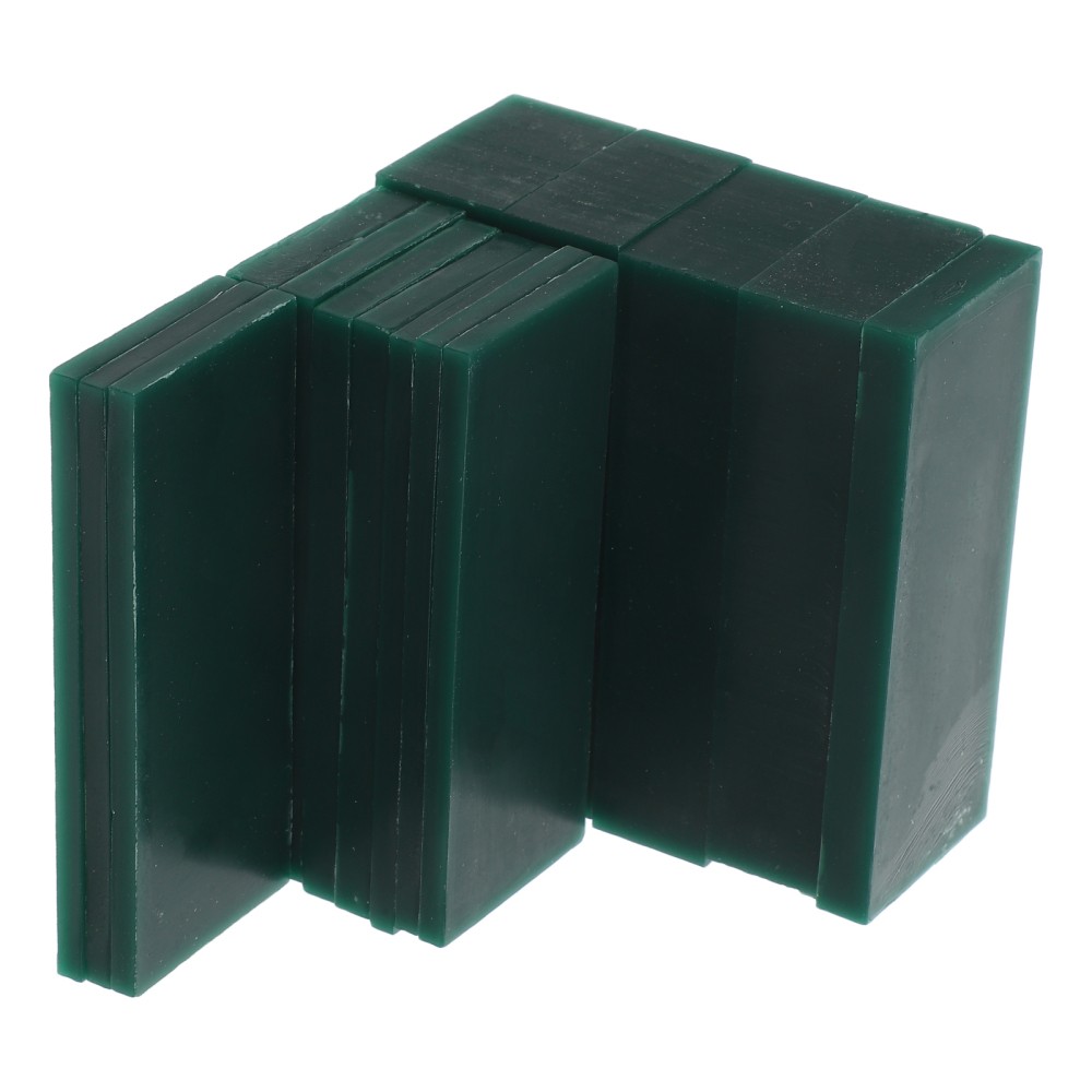 15Pcs Jewelry Carving Wax Sheets Green Modeling Wax Blocks for Casting and Craft