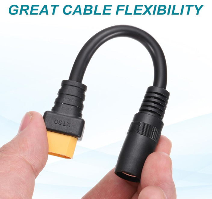 MECCANIXITY XT60 to DC8020 Adapter Cable, 20A XT60 Female to DC8020 Female Conne