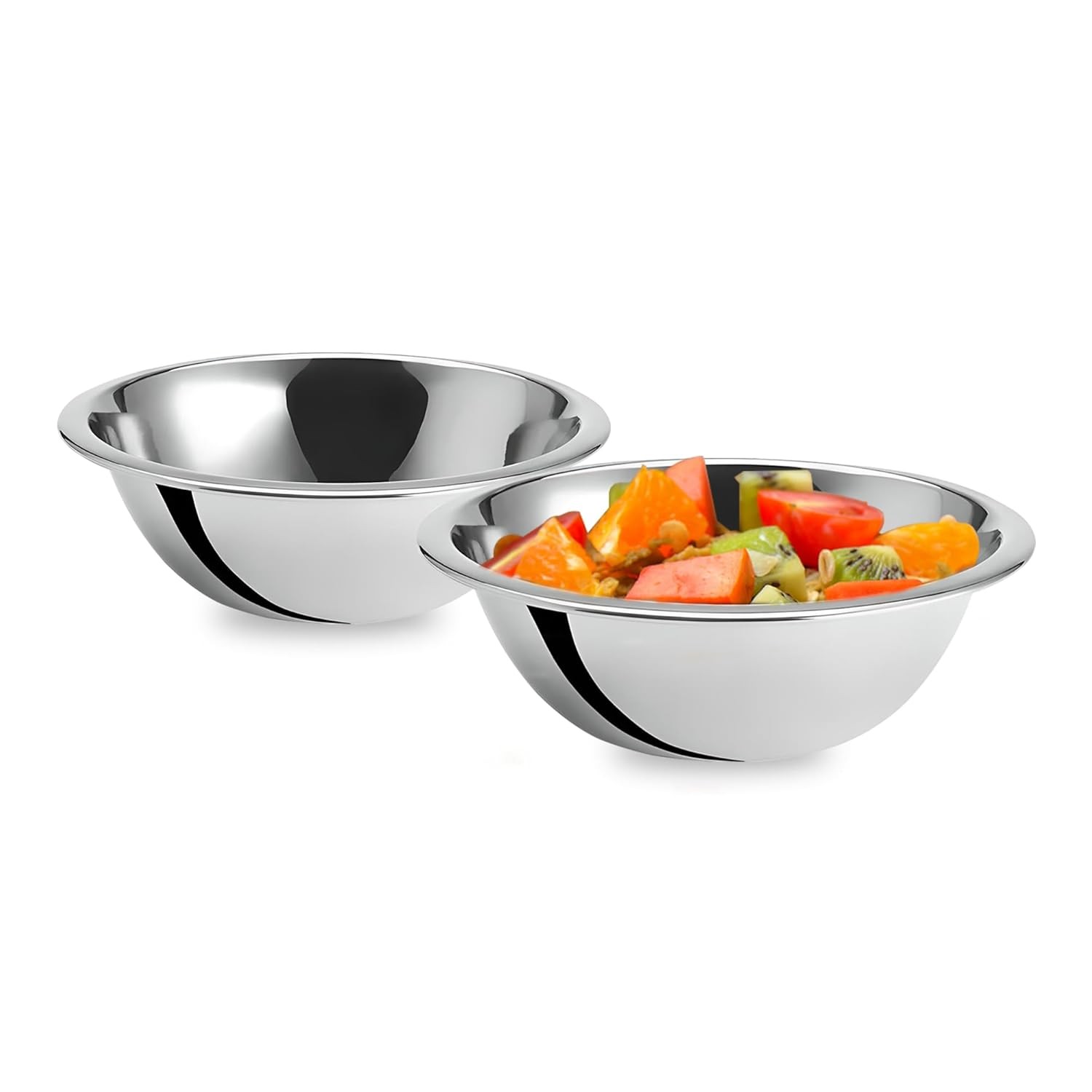 OCS Parts 2-Pack 7-Inch 0.75 Quart Stainless Steel Mixing Bowls
