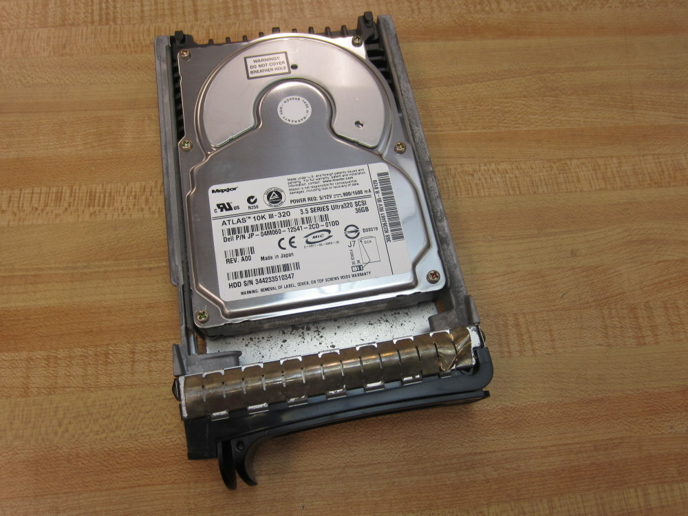 Maxtor KU36J461 ATLAS 10K III-320 Hard Drive JP-04M060-12541-2CD-01DD