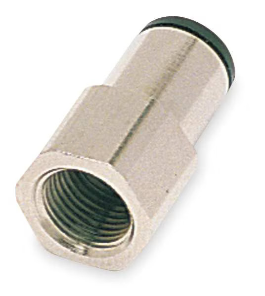 Legris 443569 Push-Fit Adapter Fitting, 6mm Tube Size, Brass, Silver,