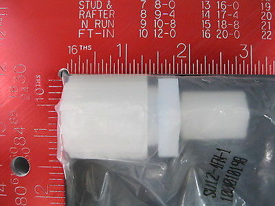 ENTEGRIS-FLUOROWARE SU12-4FN-1 UNION 3/4 OD TUBE X 1/4 OD TUBE