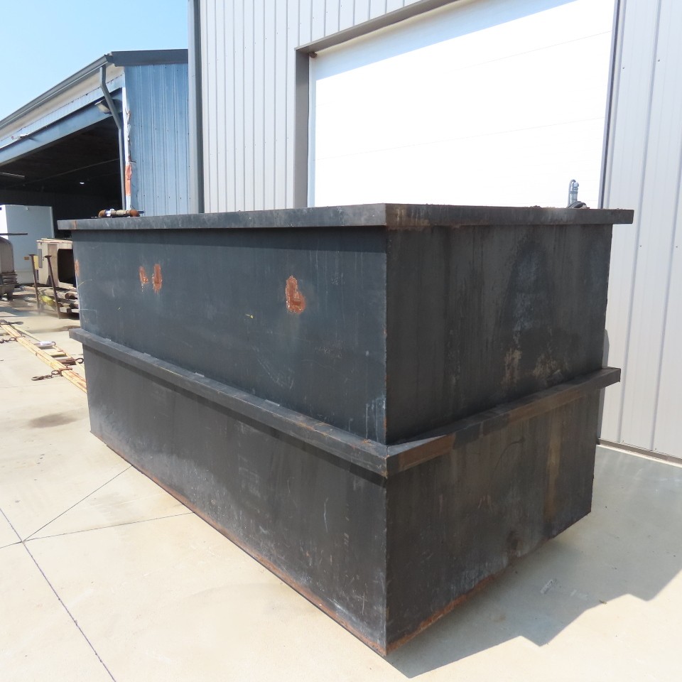 1800 Gallon Open Top Steel Waste Oil Recovery Storage Tank 120″ x 60″ x 60″ Tank