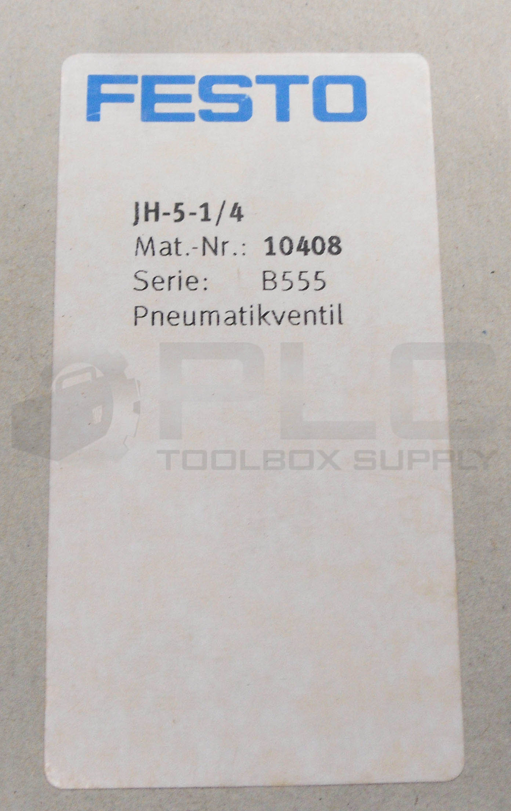 NEW FESTO JH-5-1/4 PNEUMATIC VALVE 10408
