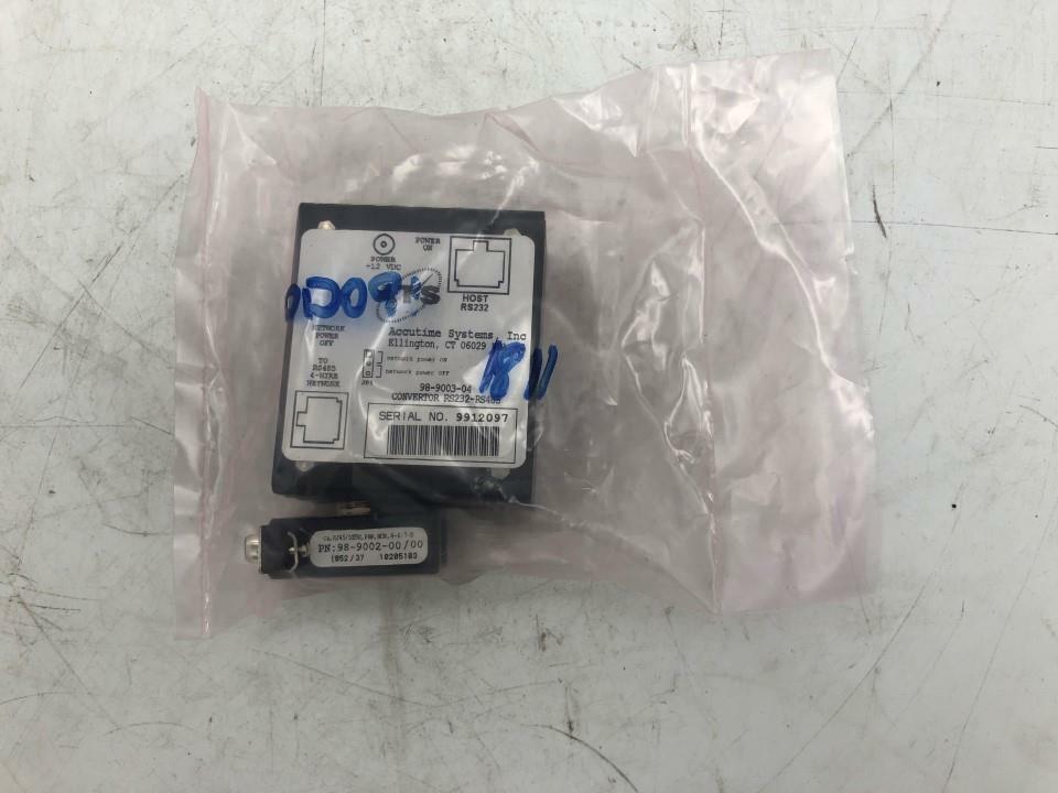Accutime Systems 98-9003-04 connected to 9809002-00/00 Convertor RS232-RS485