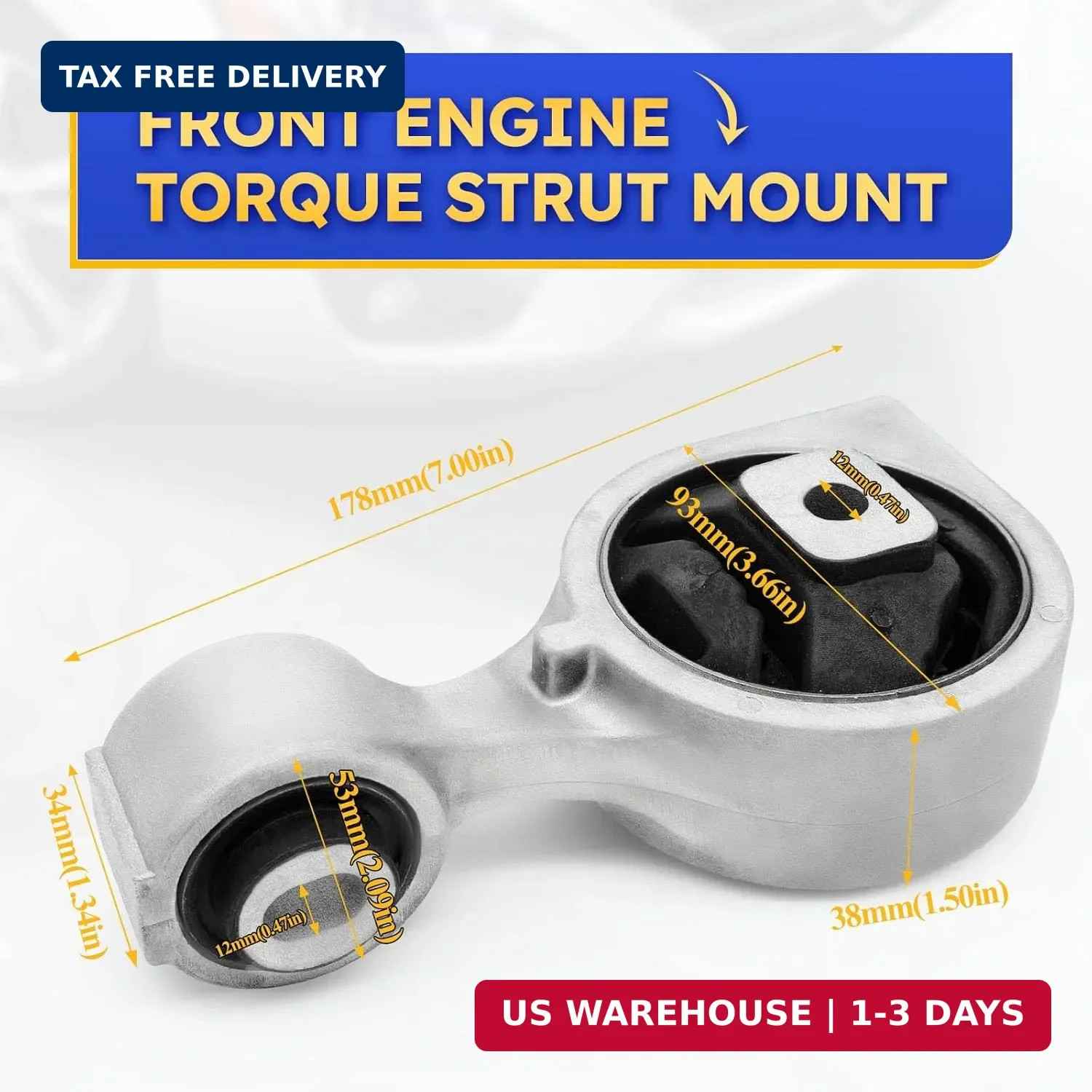 A4350 Front Torque Strut Engine Motor Engine Mount for 2007-2015 Nissan Altima L