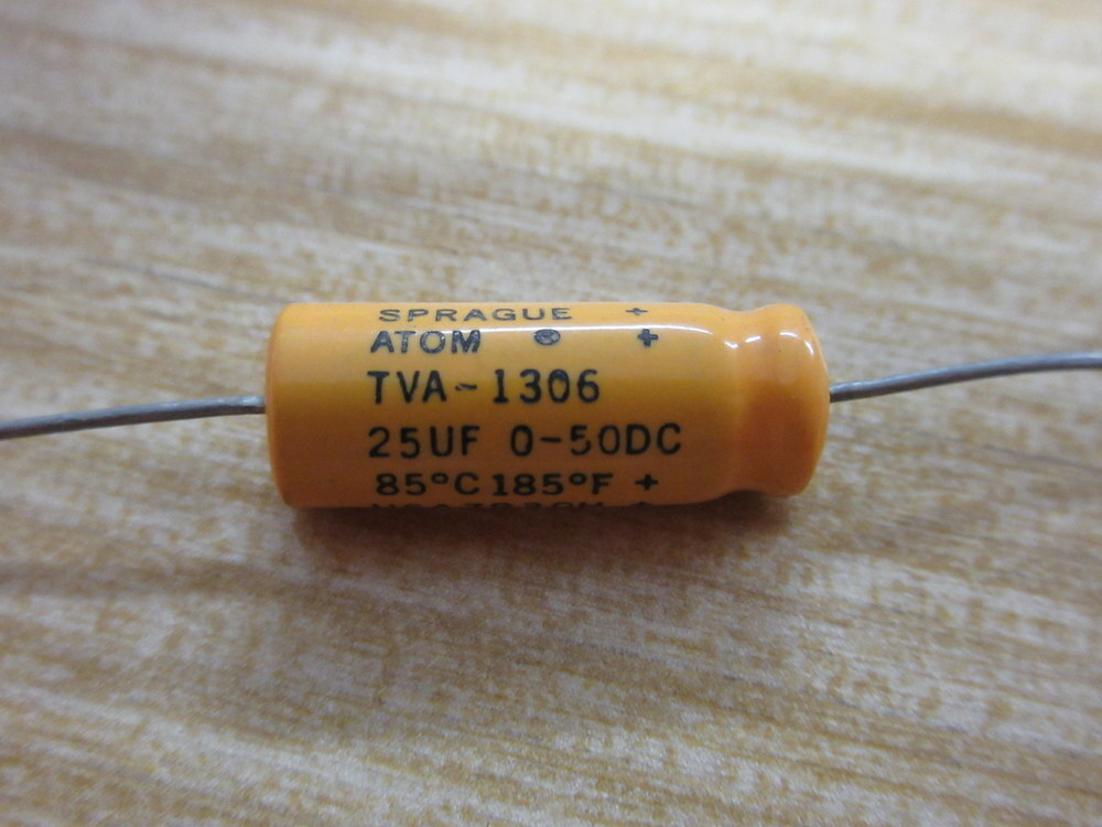 Sprague TVA-1306 Capacitor TVA1306 25UF 0-50DC (Pack of 14)