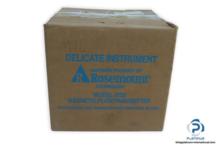 ROSEMOUNT 8722 RA24M5C1 MAGNETIC FLOW METER_FT-1201_max. 4 … 20 mA_10000 Pulse/s