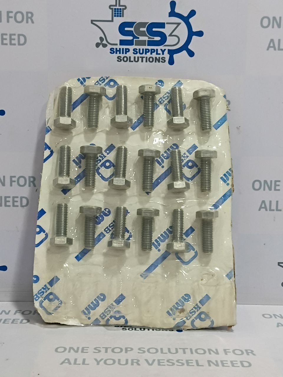 KSB Stainless Steel Hex Head Bolts M12 x 40mm Fully Threaded Marine Grade A2/A4