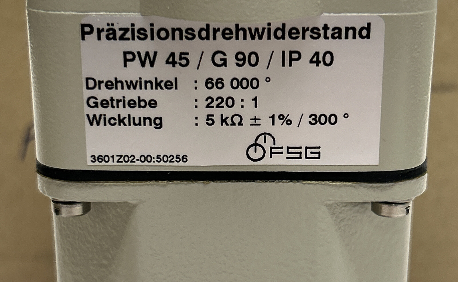 FSG,PW45/G90/IP40,POTENTIONMETER NEW