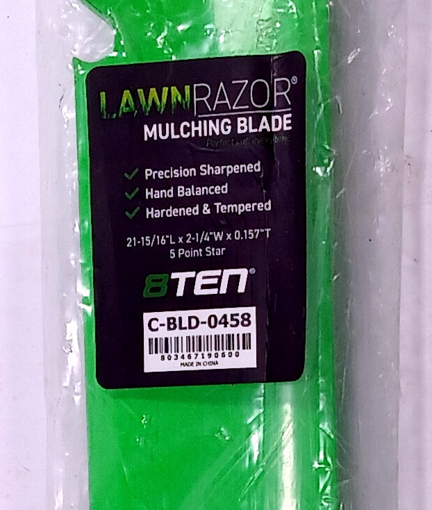 1 NEW 8TEN C-BLD-0458 21 15/16” LAWN RAZOR TOOTHED MOWER BLADE NNB *MAKE OFFER*