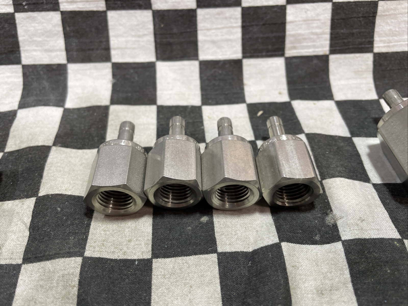 SWAGELOK FEMALE ADAPTER, SS-400-7-4 & SS-4-TA-7-4 & SS-4-TA-7-8, LOT OF 9#1541P1