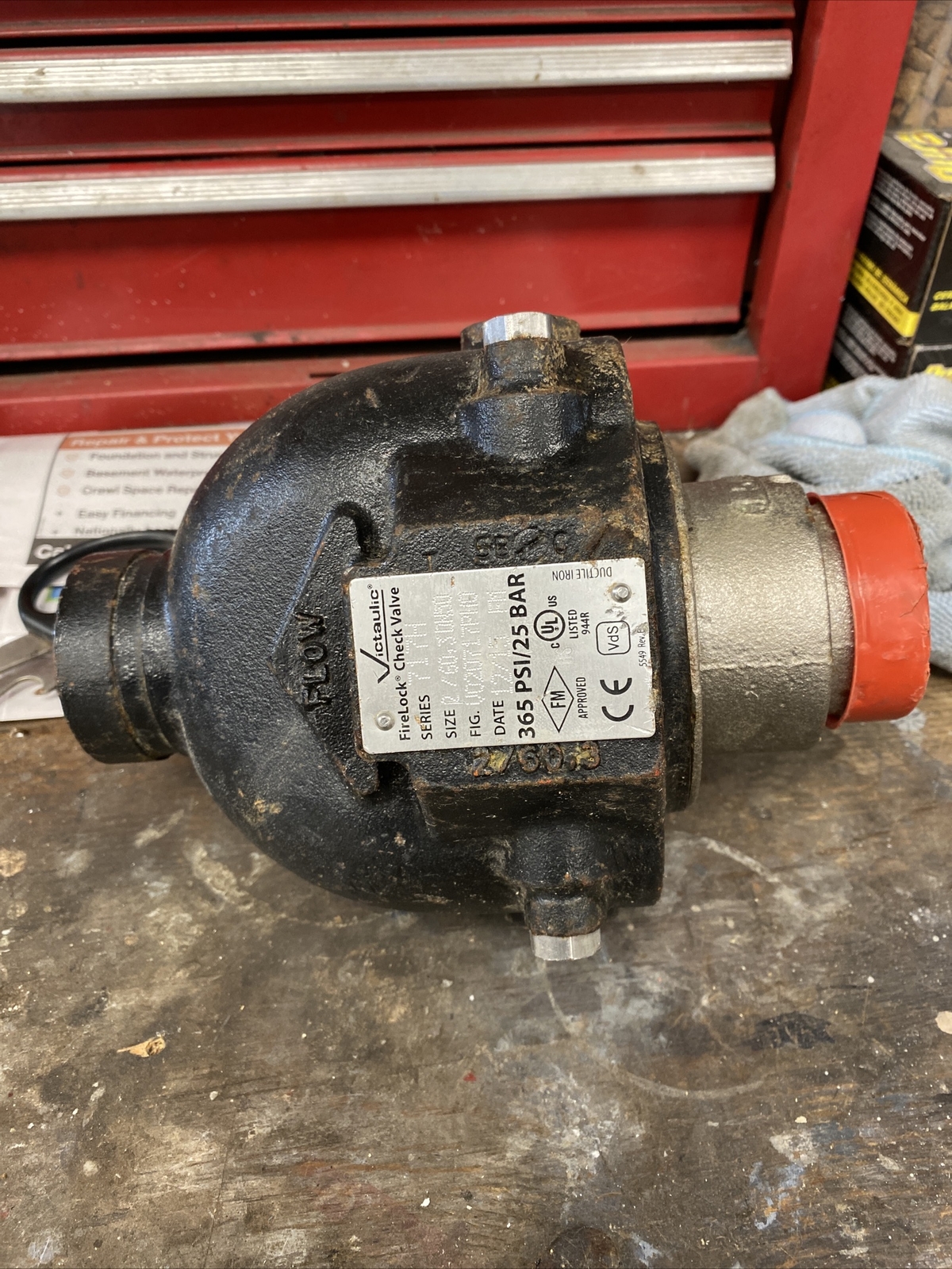 *NOS VICTAULIC 717H FIRELOCK 2″/60.3 CHECK VALVE 365 PSI V020717PHO L@@K W@W*