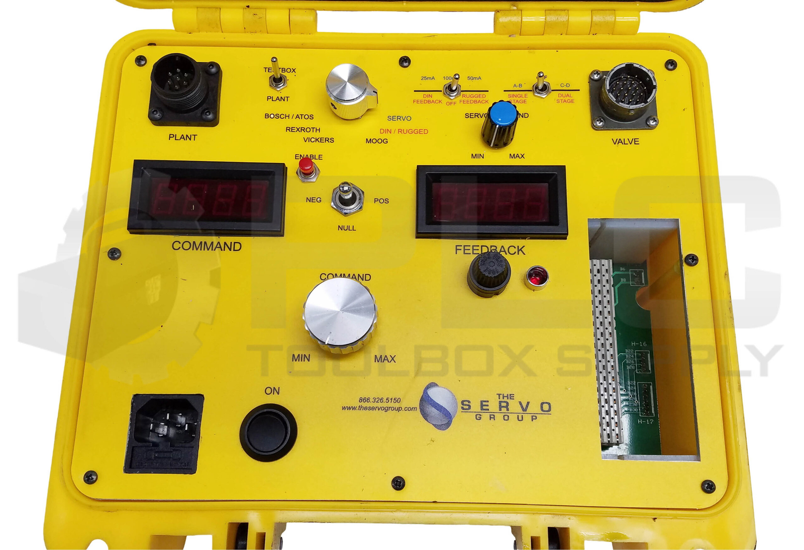 THE SERVO GROUP VALVE TEST BOX FOR BOSCH, REXROTH, VICKERS