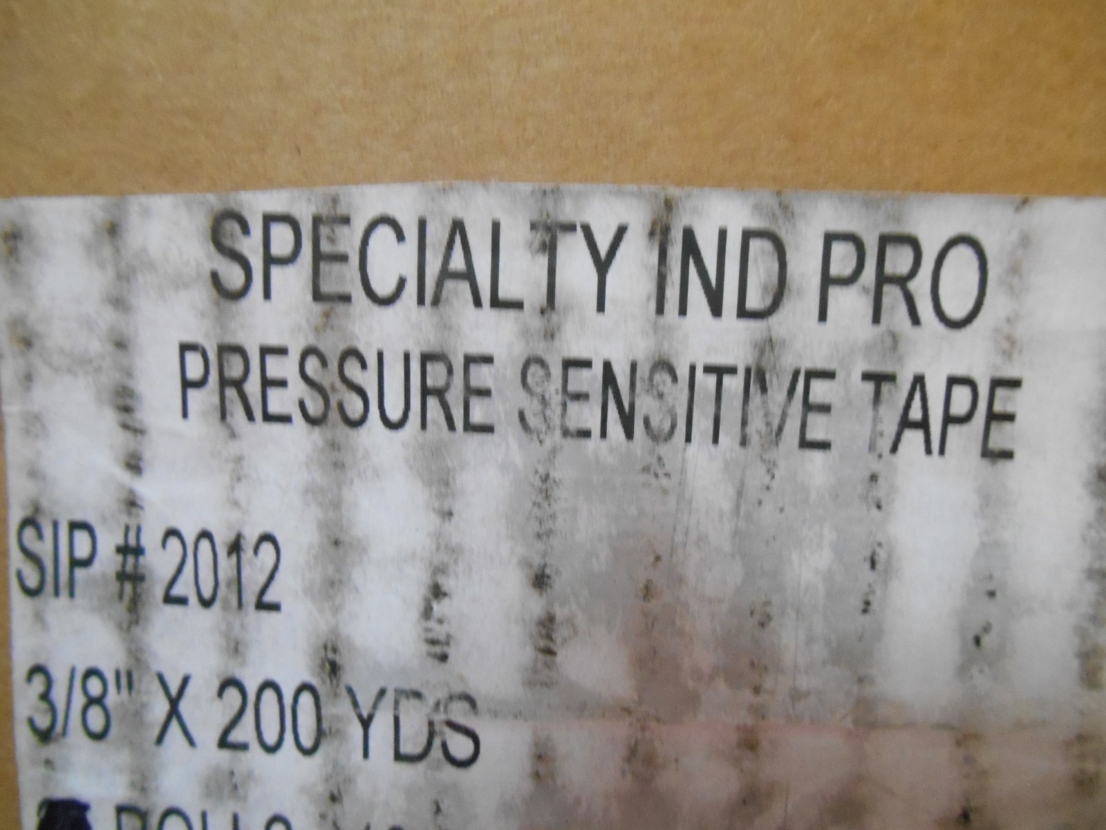 Specialty Pro 2012 (1) Roll 3/8 Inch x 200 Yds Double Faced Pressure Tape
