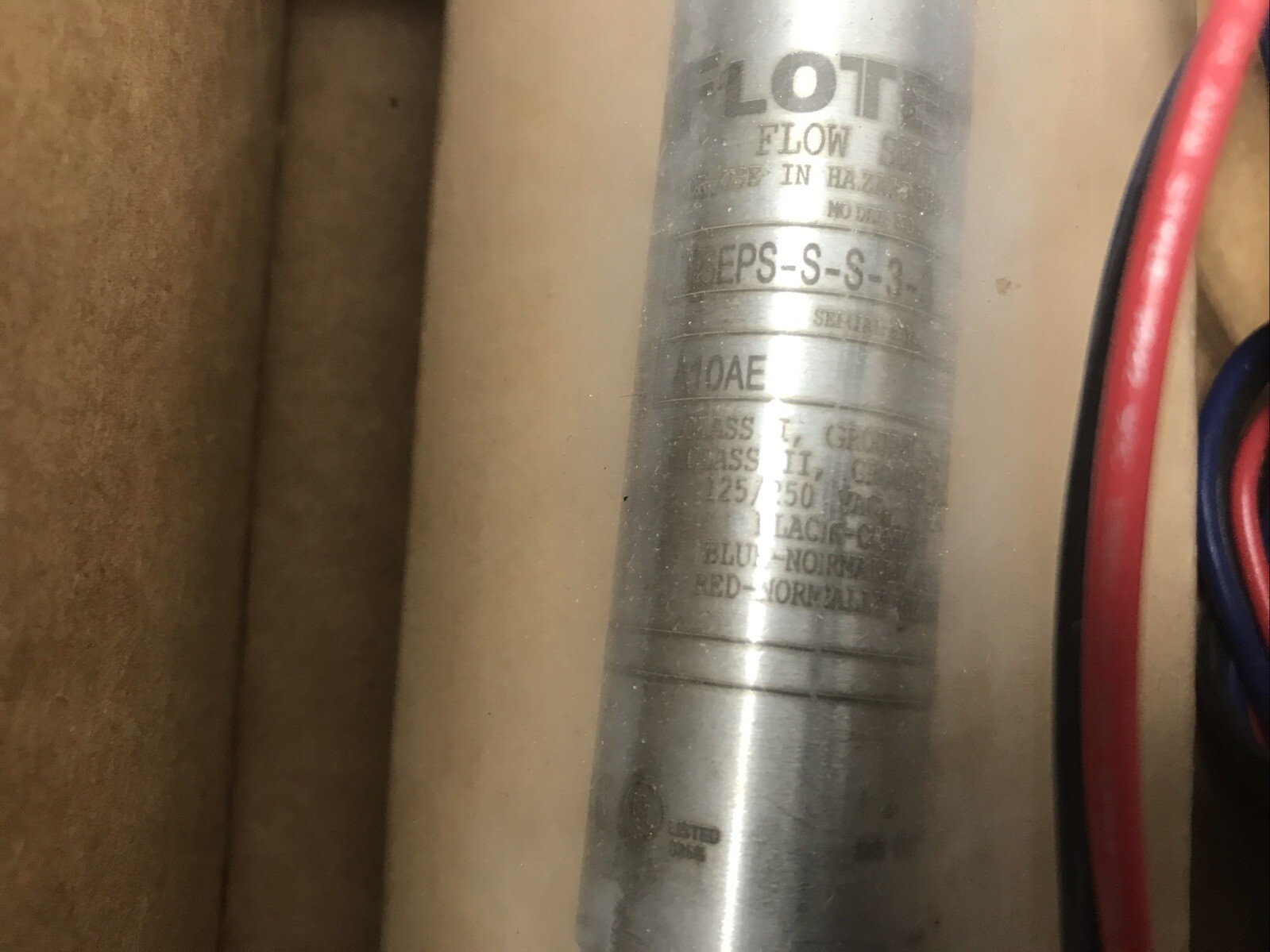 Dwyer W.E. Anderson V6eps-S-S-3-S Liquid Flow Switch V6 FLOTECT 119019-05 A10AE