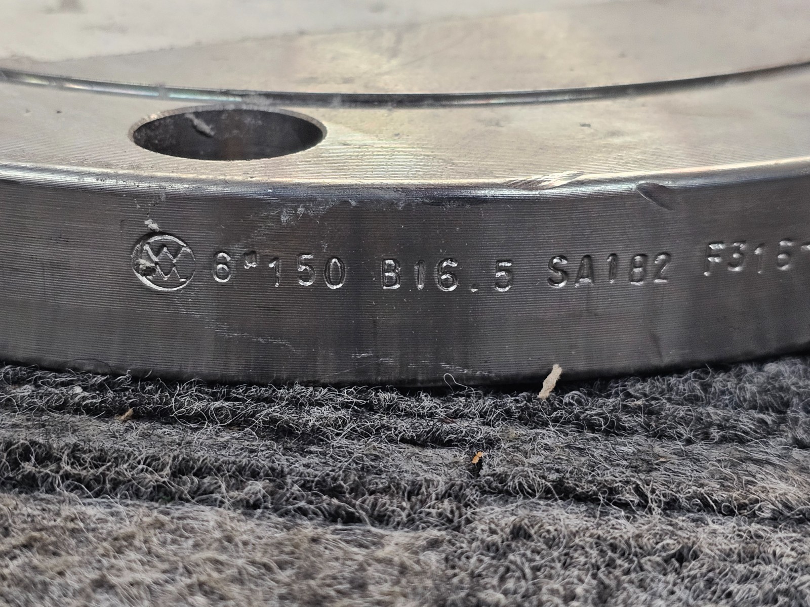 Stainless Steel Flange B16.5 150 6″ SA182 F316/316L C1501 , 11 inch OD.