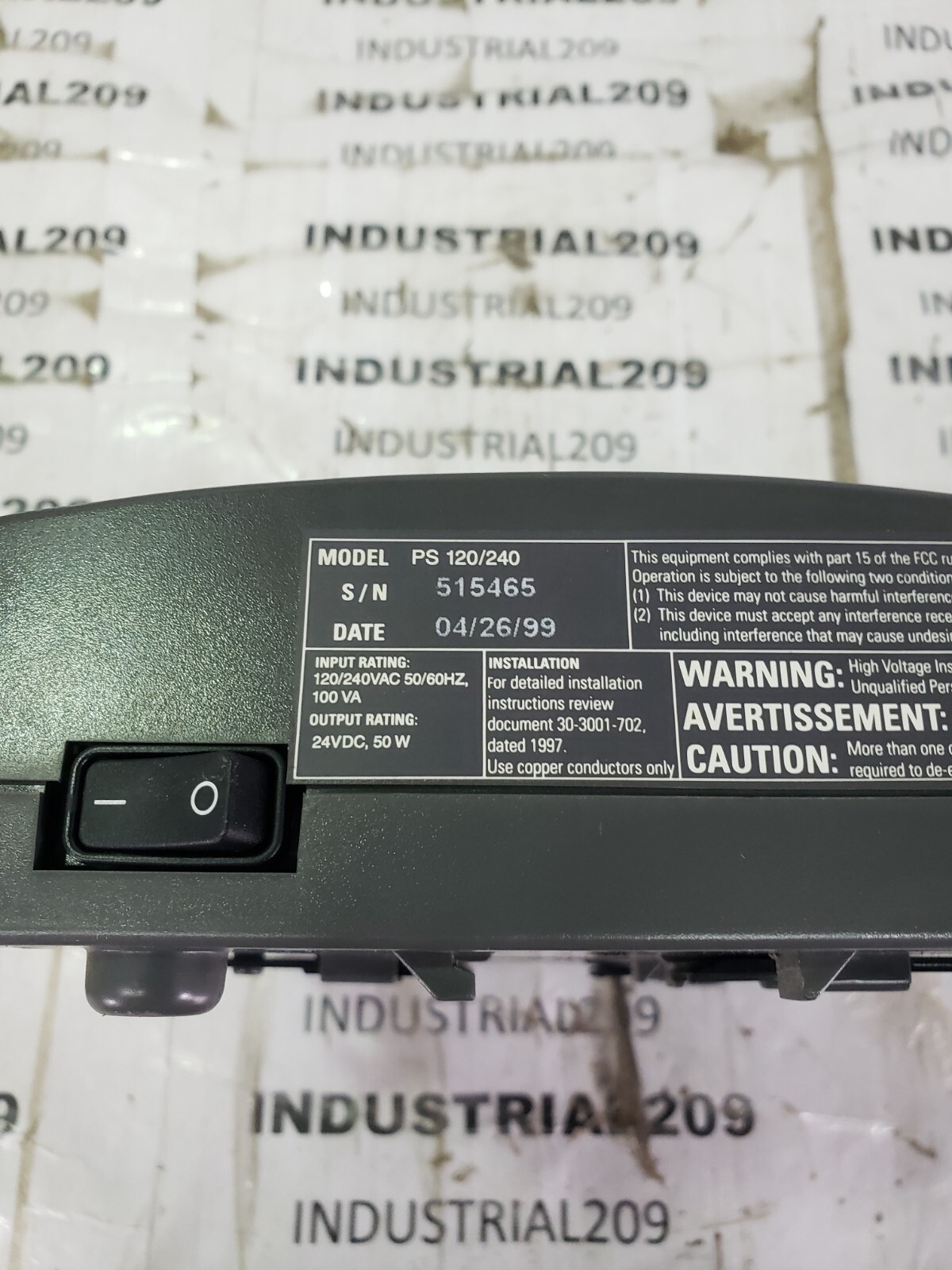SCHNEIDER ELECTRIC ANDOVER CONTROL PS120/240 AC50-U
