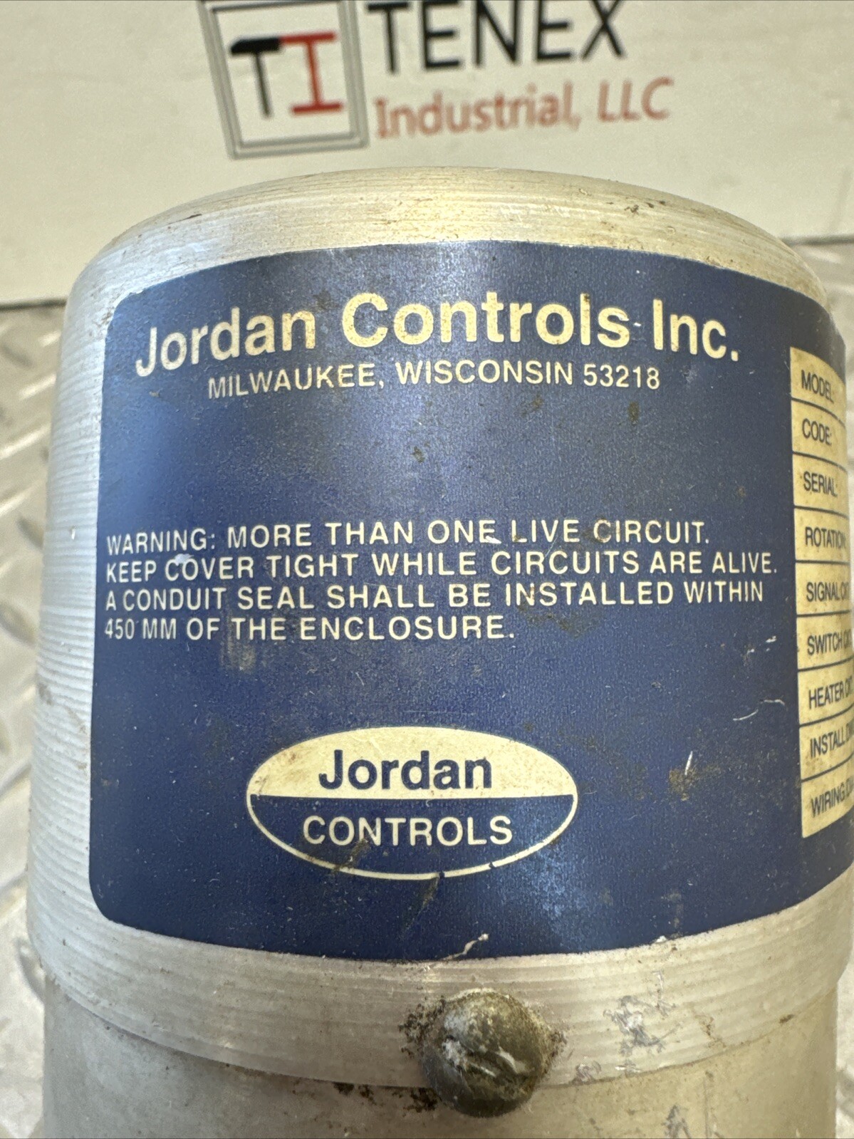 Jordan Controls PF-1010-D-,429;1-0-Z-0 Rotary Sensor Encoder C-11