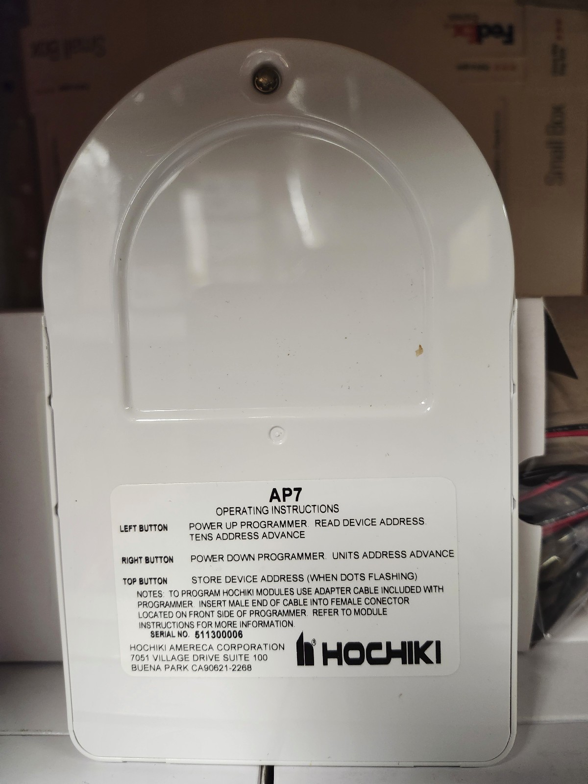 Hochiki AP7 Hand Held Programmer. Hochiki Model #AP7 (0700-03500)