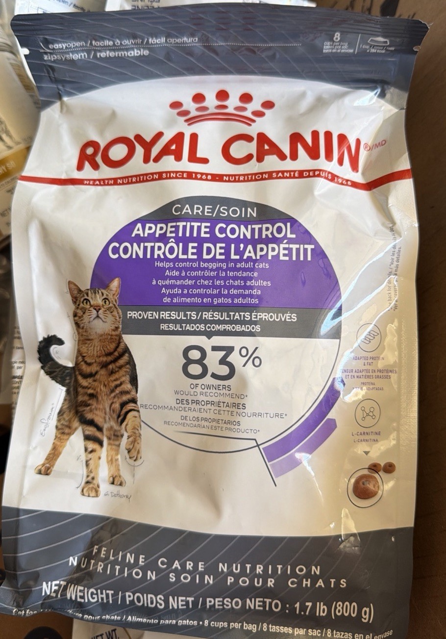 2 Bags Royal Canin Feline Care Appetite Control Care Adult Dry Cat Food, 1.7 Lb