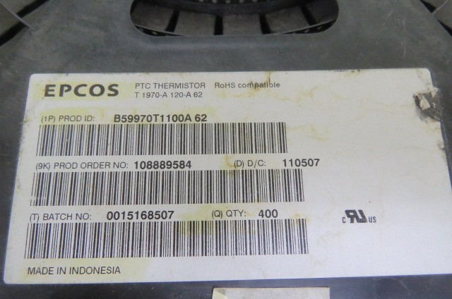 EPCOS B59970T1100A 62 Qty of 200 per Lot Thermistor PTC 70 Ohm 15% 4-Pin Surfac