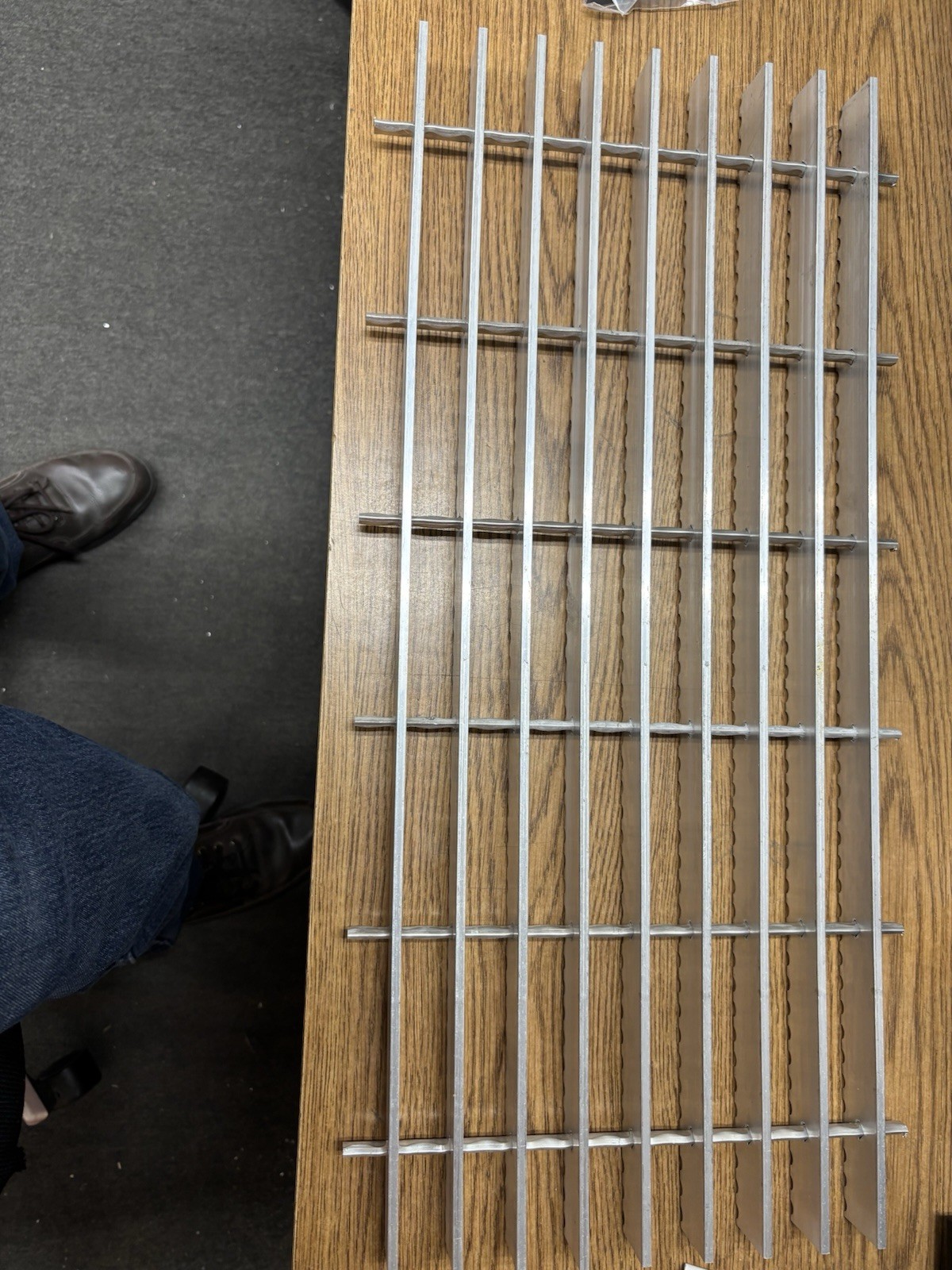 Serrated Aluminum Grating 1 1/2x 9 3/4 X 24