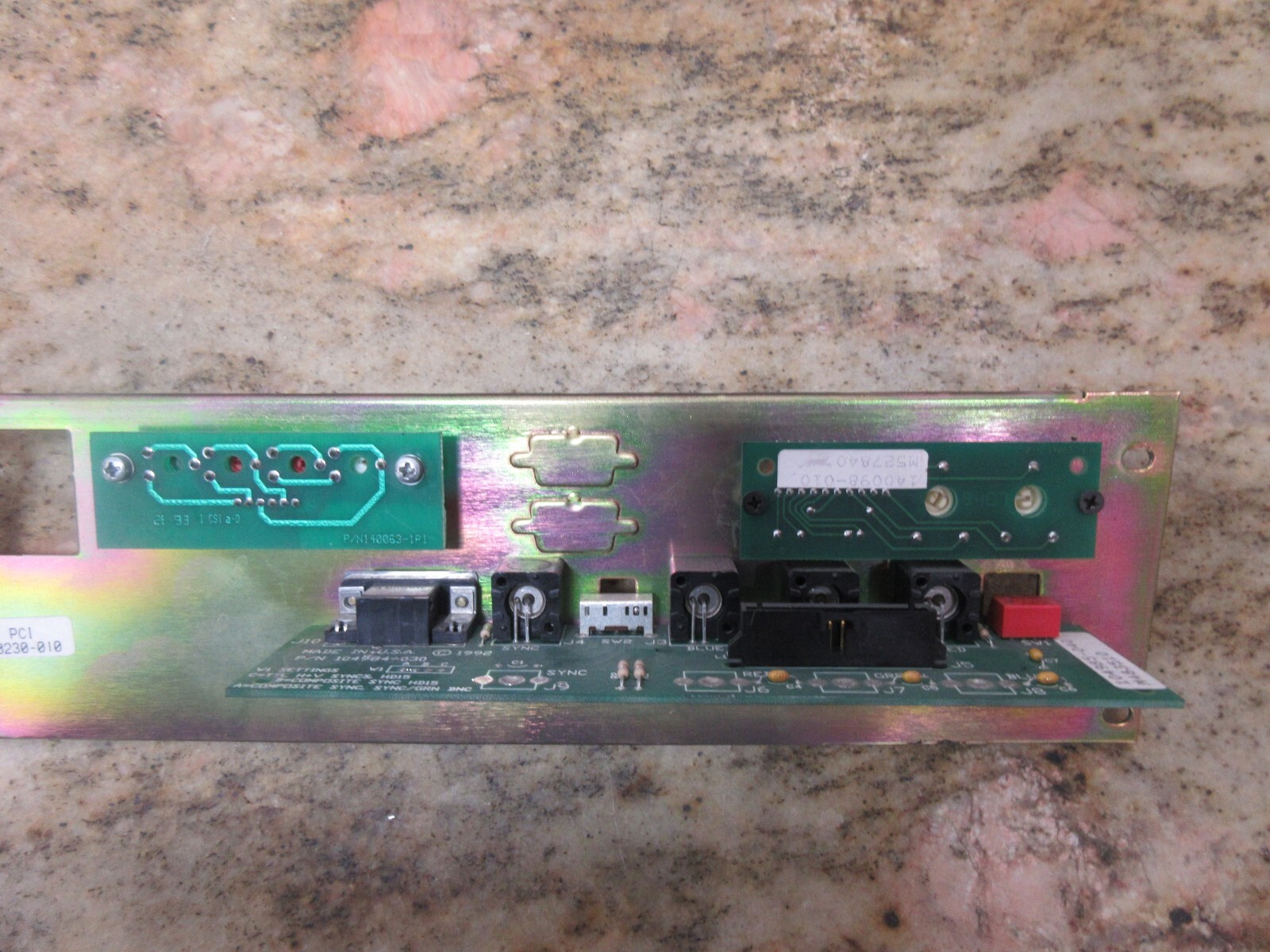 MAHO MH800W CONTROL PANEL PCI 180230-010 104984-030 320402 M483510 104985-040